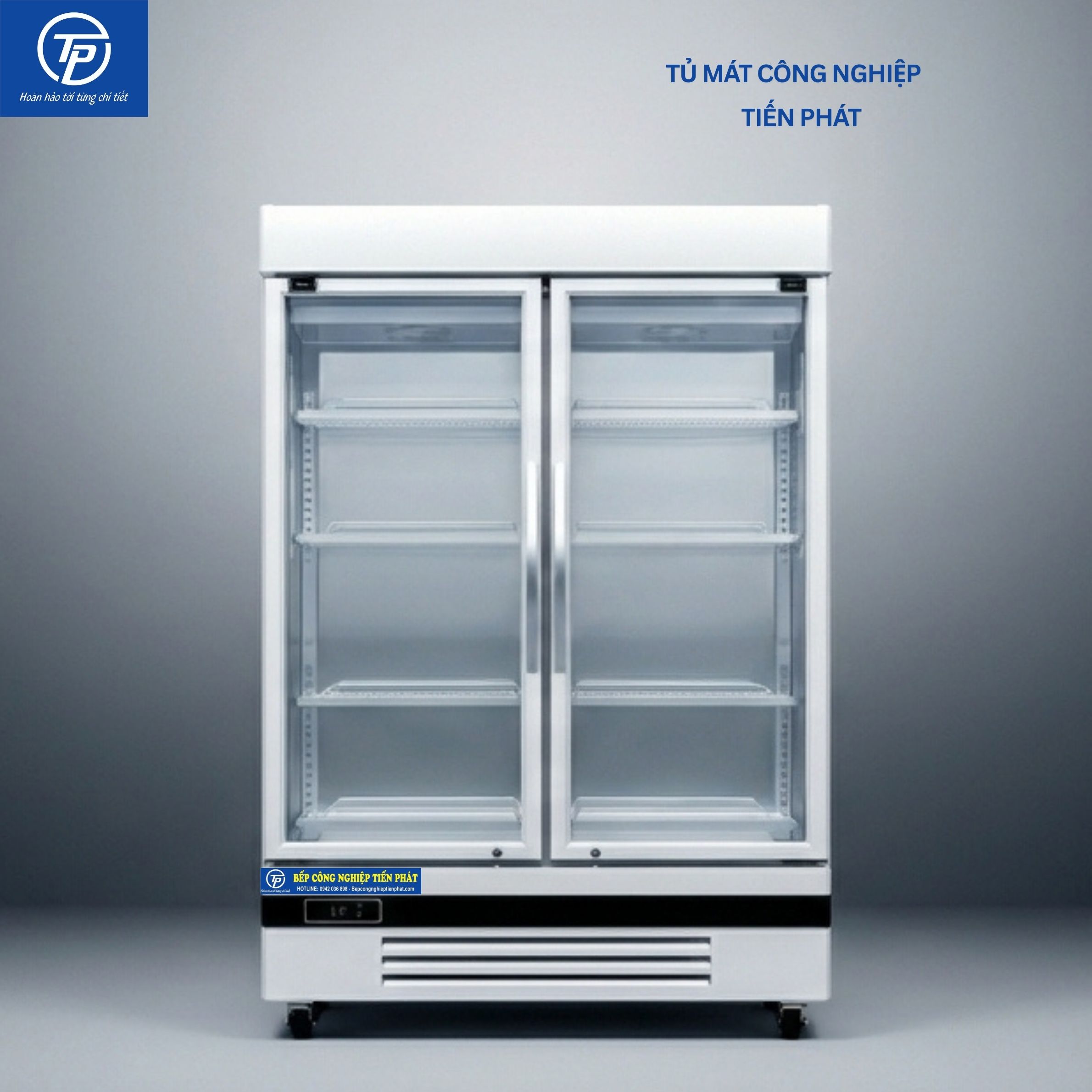 Tủ Mát Đứng Quạt Gió&nbsp; 2 Cánh Kính&nbsp;